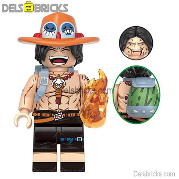 Portgas D Ace NEW ONE PIECE Anime Lego Minifigures custom toys (ONLINE ORDER ONLY)