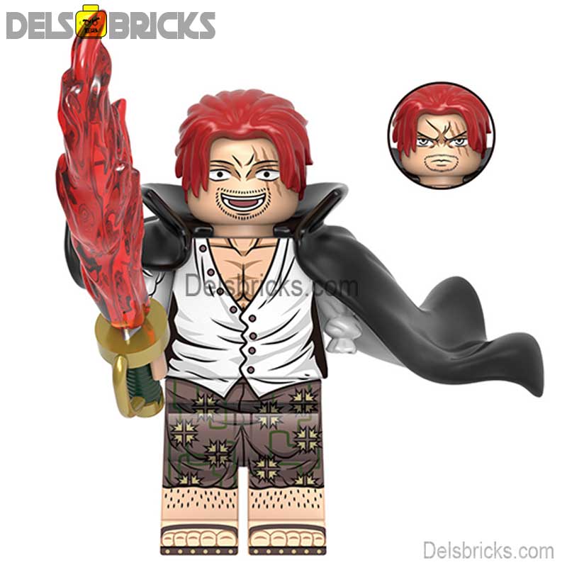 Shanks NEW ONE PIECE Anime Lego Minifigures custom toys (ONLINE ORDER ONLY)