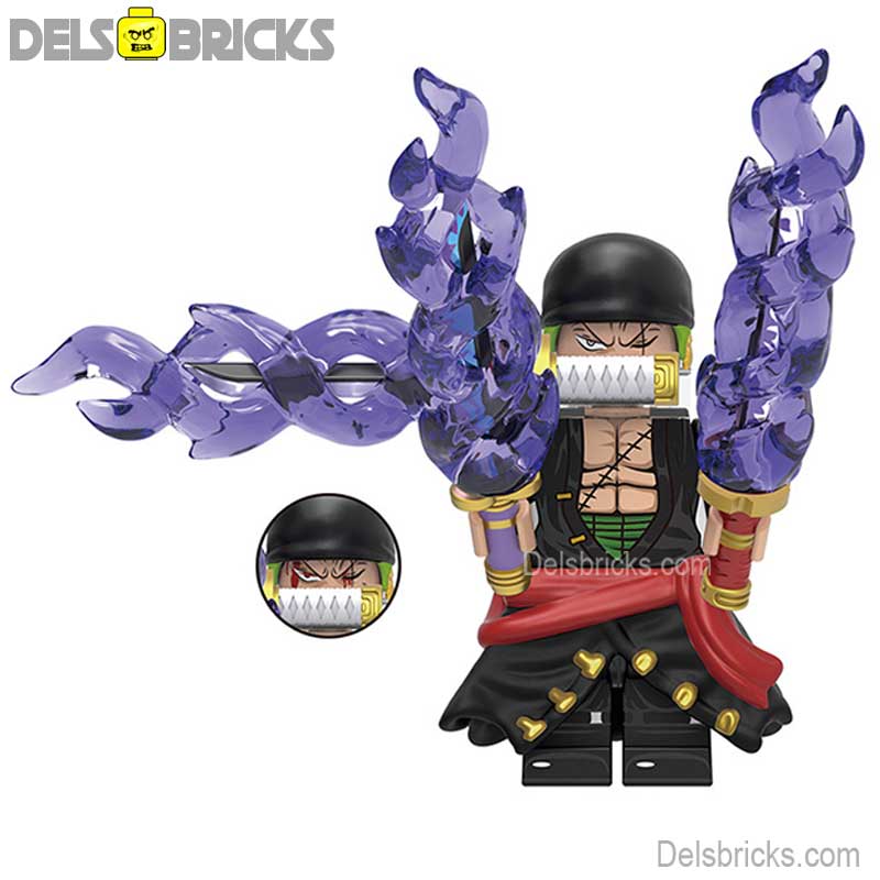 Roronoa Zoro from One Piece Lego Anime Minifigures Custom Toys set 6 (ONLINE ORDER ONLY)