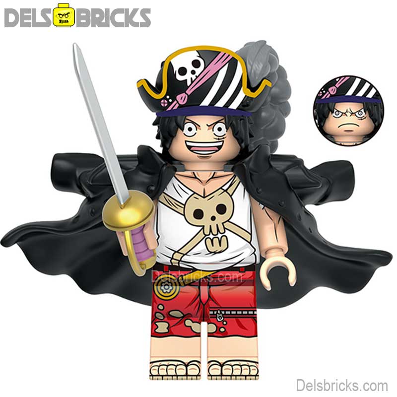 Monkey D Luffy from One Piece Lego Anime Minifigures with pirate gear (ONLINE ORDER ONLY)