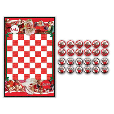 Coca-Cola Holiday Checkers Board Game