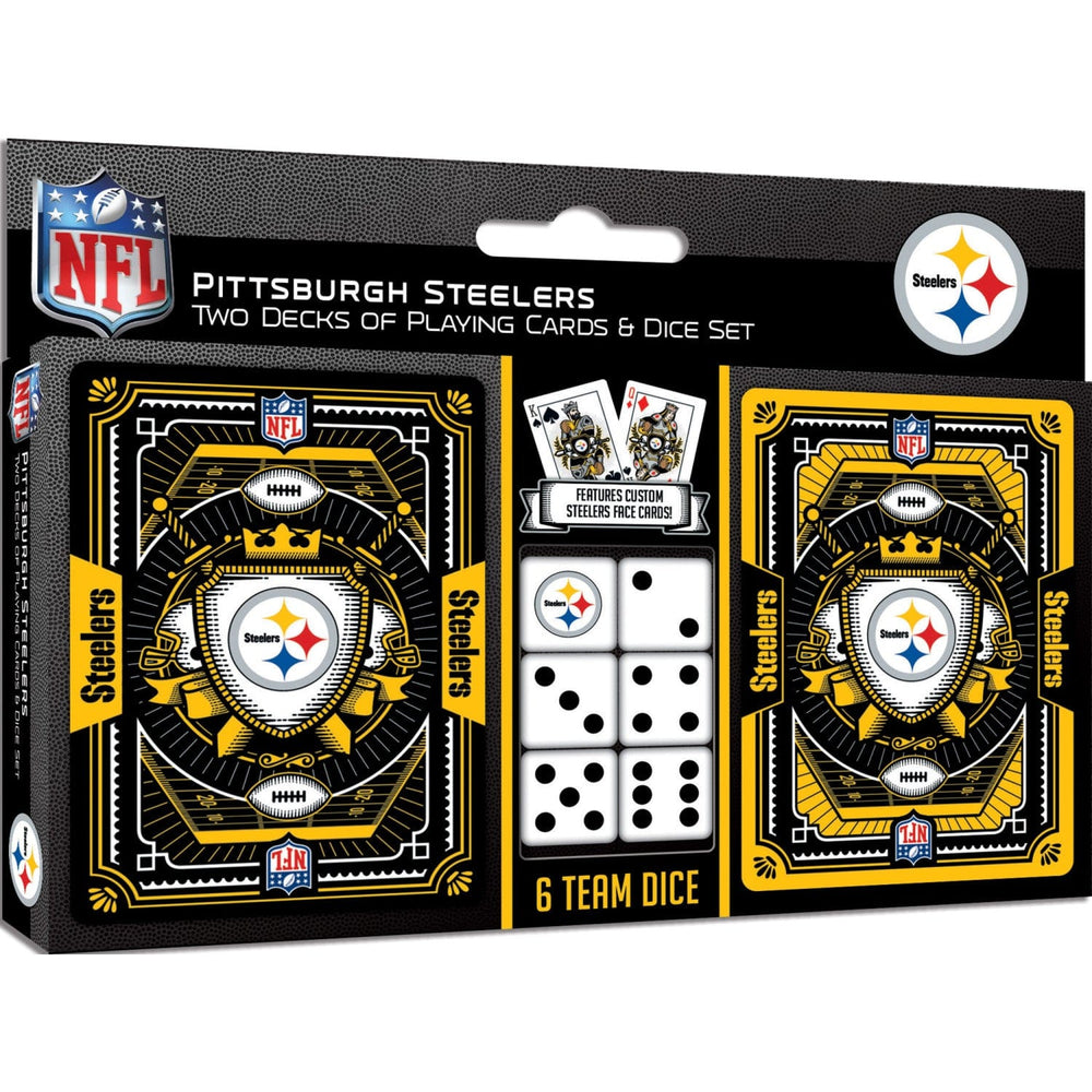 Pittsburgh Steelers - 2-Pack Playing Cards & Dice Set (ONLINE ORDER ONLY)