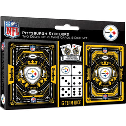Pittsburgh Steelers - 2-Pack Playing Cards & Dice Set (ONLINE ORDER ONLY)