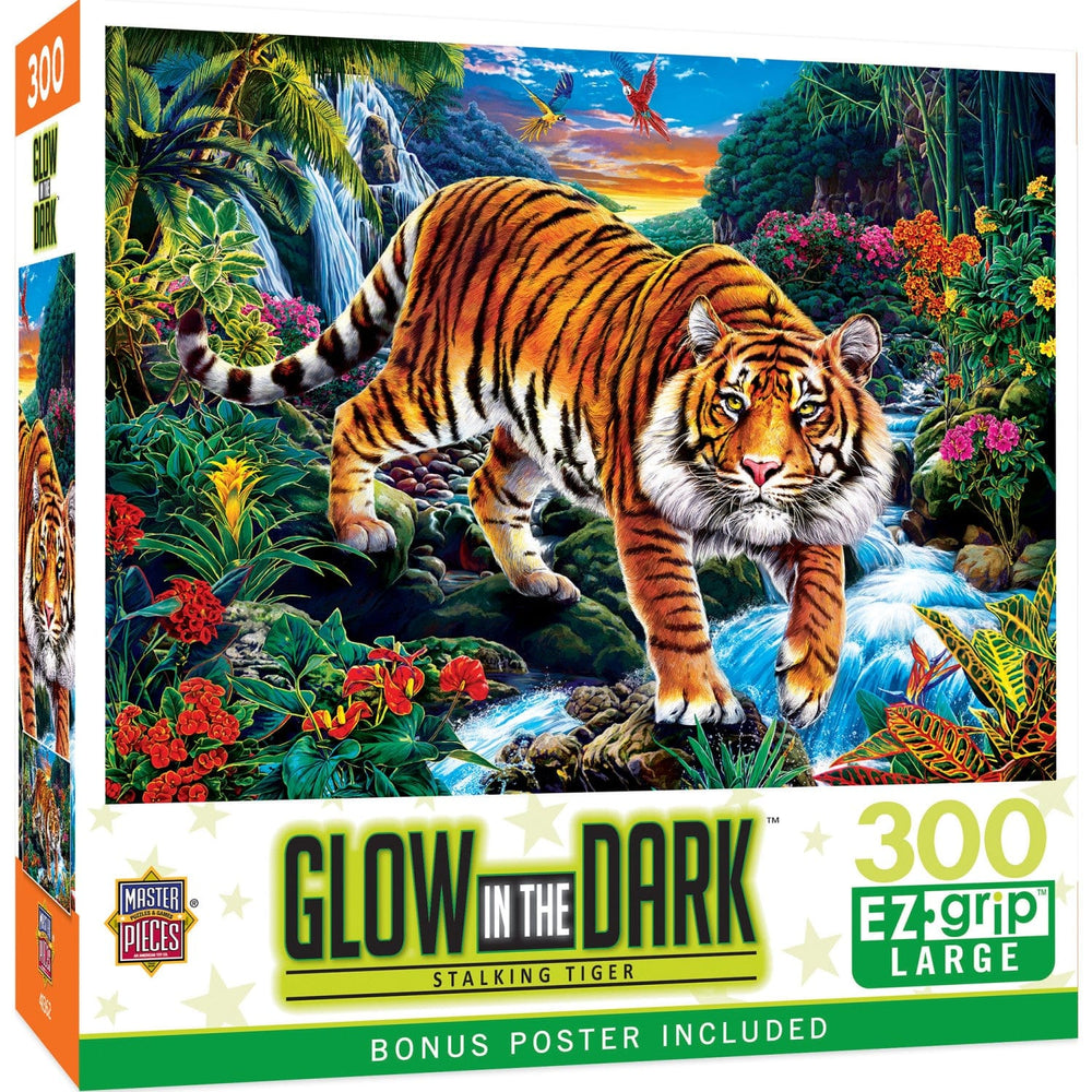 Glow in the Dark - Stalking Tiger 300 Piece EZ Grip Jigsaw Puzzle (ONLINE ORDER ONLY)