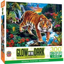 Glow in the Dark - Stalking Tiger 300 Piece EZ Grip Jigsaw Puzzle (ONLINE ORDER ONLY)