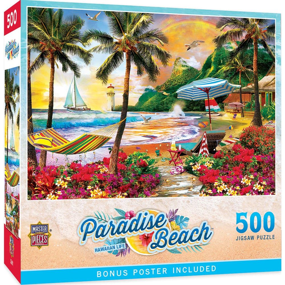 Paradise Beach - Hawaiian Life 500 Piece Jigsaw Puzzle (ONLINE ORDER ONLY)