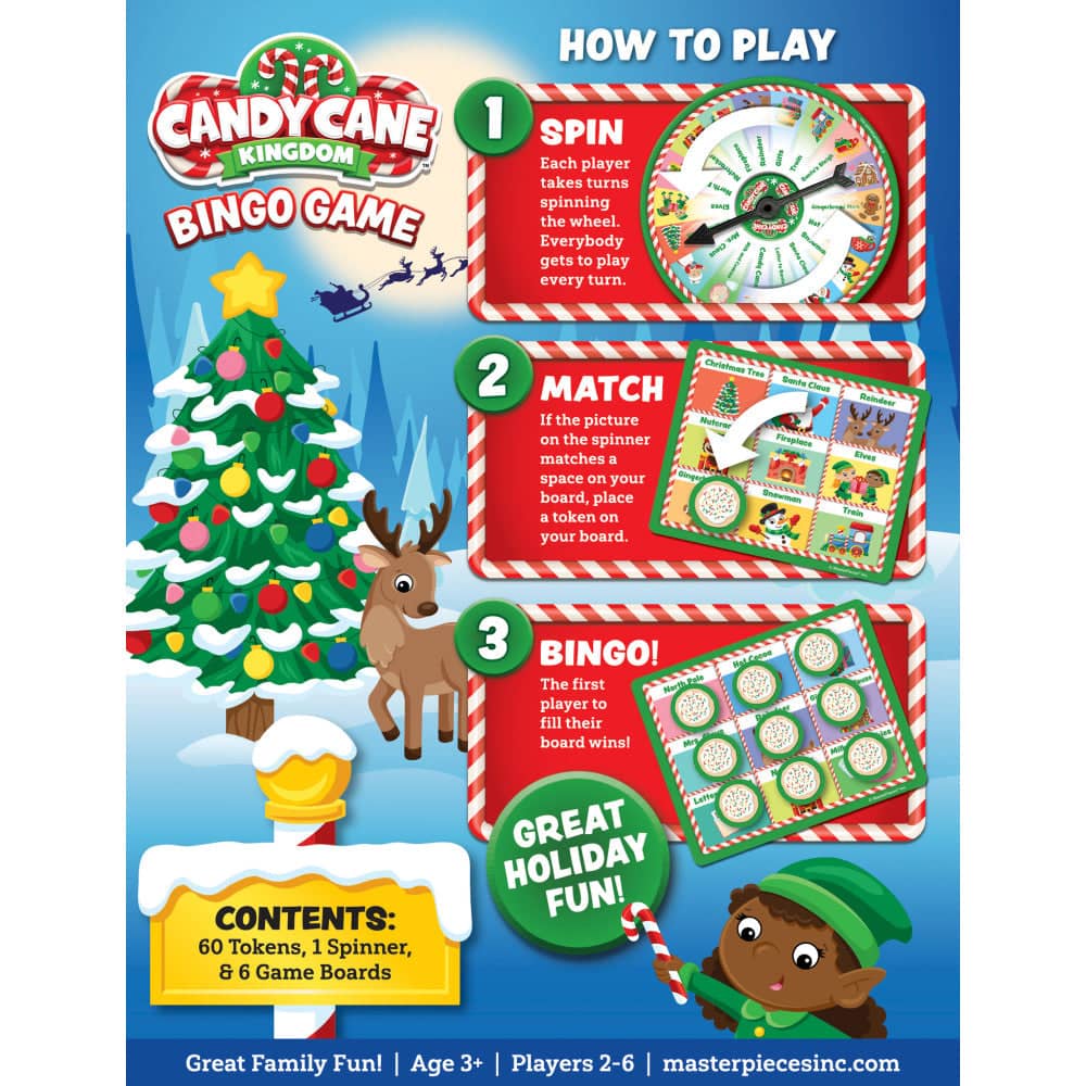 Candy Cane Kingdom Bingo Game