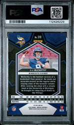 Graded 2024 Panini Mosaic JJ McCarthy #310 Reactive Blue Rookie RC Football Card PSA 9 Mint (ONLINE ORDER ONLY)