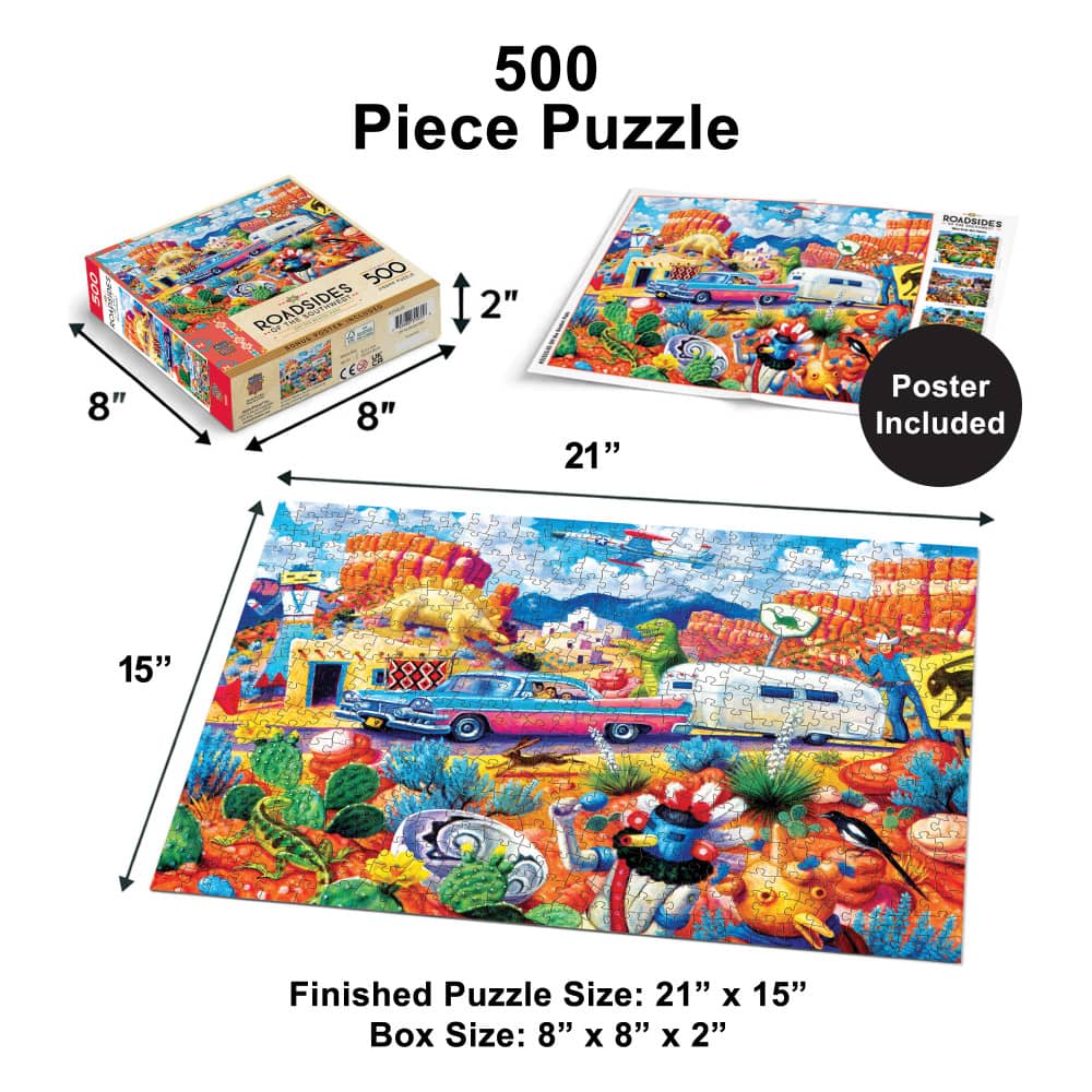 Roadsides of the Southwest - Off the Beaten Path 500 Piece Jigsaw Puzzle