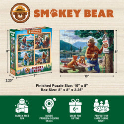 Smokey Bear 100 Piece Jigsaw Puzzles 4-Pack