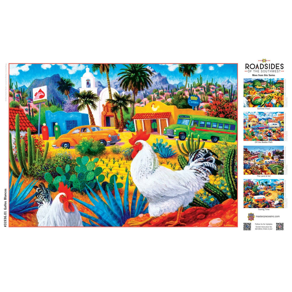 Roadsides of the Southwest - Gallos Blancos 500 Piece Jigsaw Puzzle (ONLINE ORDER ONLY)