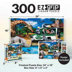 Wild & Whimsical - Watering Hole 300 Piece EZ Grip Jigsaw Puzzle