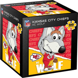 KC Wolf - Kansas City Chiefs Mascot 100 Piece Jigsaw Puzzle (ONLINE ORDER ONLY)