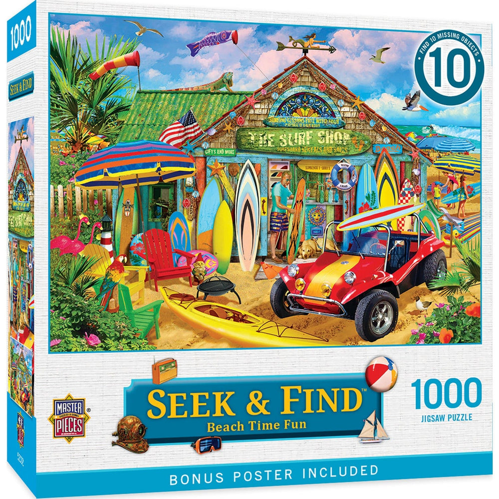 Seek & Find - Beach Time Fun 1000 Piece Jigsaw Puzzle (ONLINE ORDER ONLY)