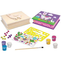 Llama Keepsake Box Wood Craft & Paint Kit (ONLINE ORDER ONLY)