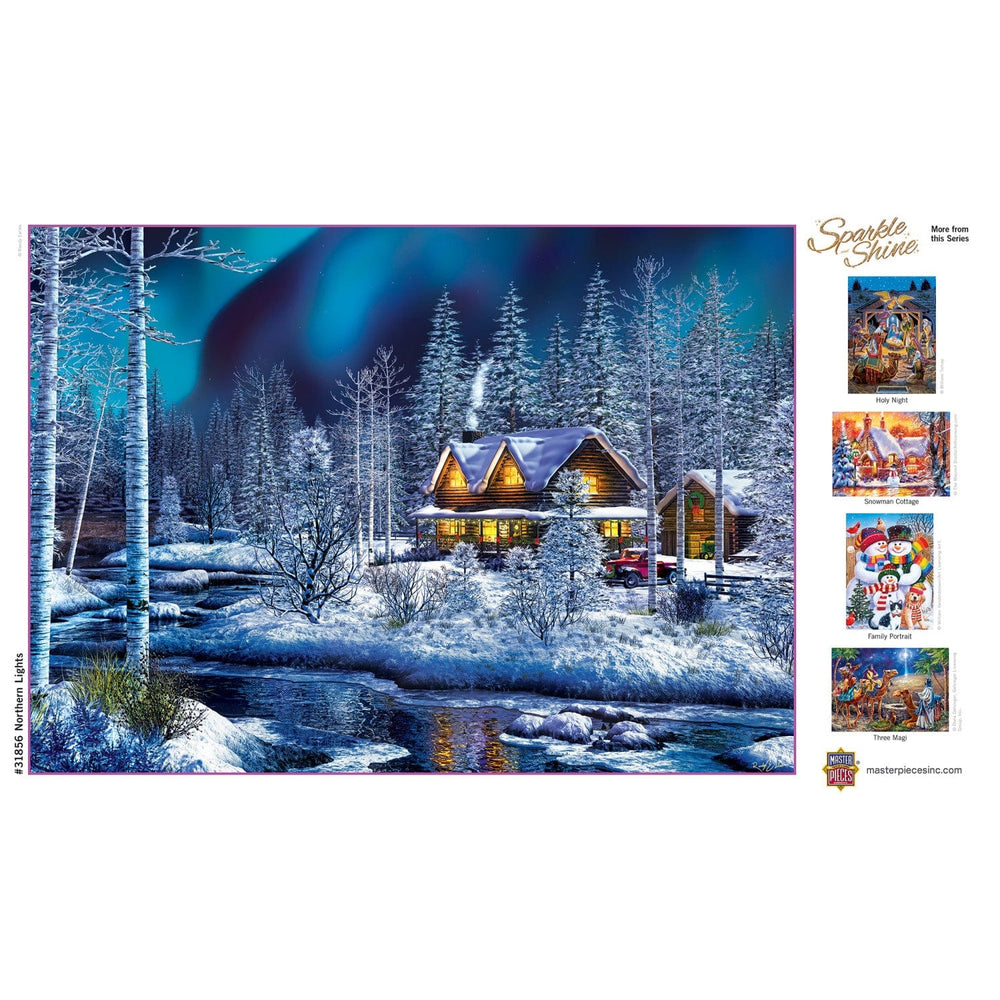Sparkle & Shine - Northern Lights 500 Piece Glitter Jigsaw Puzzle (ONLINE ORDER ONLY)