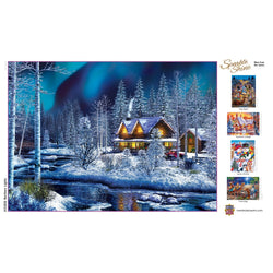 Sparkle & Shine - Northern Lights 500 Piece Glitter Jigsaw Puzzle (ONLINE ORDER ONLY)