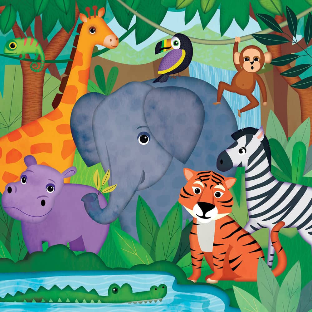 Space Savers - Safari Adventures 48 Piece Value Puzzle