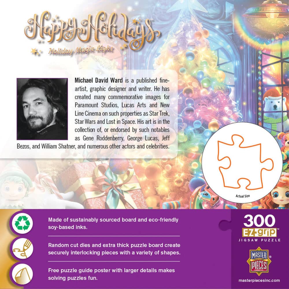 Happy Holidays - Holiday Magic Light 300 Piece EZ Grip Jigsaw Puzzle (ONLINE ORDER ONLY)