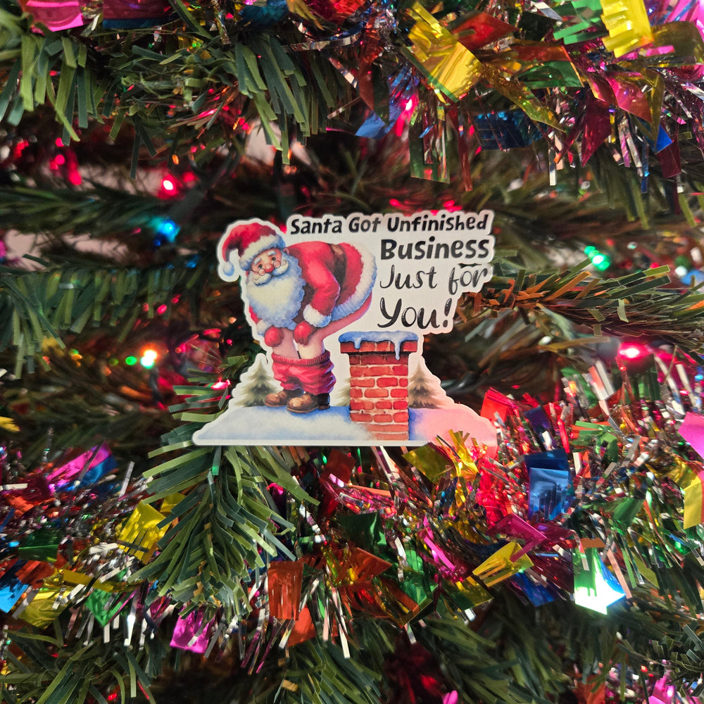 Hilarious Adult Humor Santa Christmas Stickers (ONLINE ORDER ONLY)