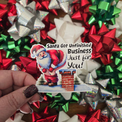 Hilarious Adult Humor Santa Christmas Stickers (ONLINE ORDER ONLY)