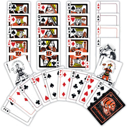 Cincinnati Bengals Neon-Styled Playing Cards - 54 Card Deck (ONLINE ORDER ONLY)