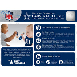 Dallas Cowboys - Baby Rattles 2-Pack (ONLINE ORDER ONLY)