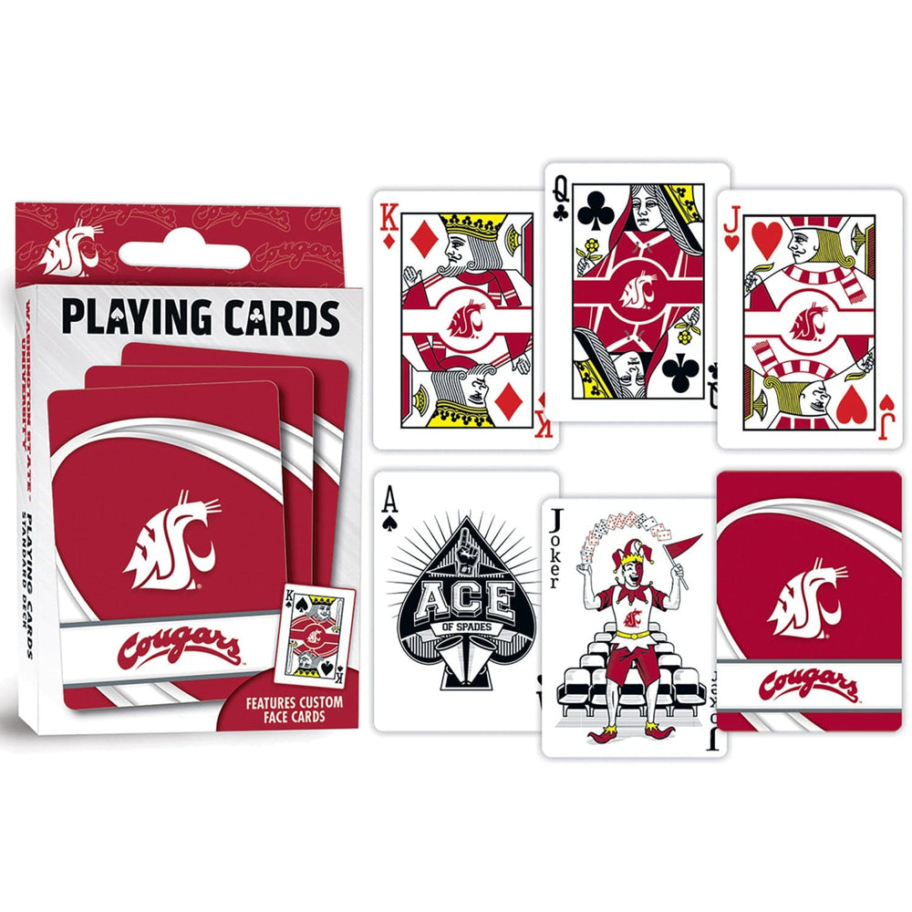 Washington State Cougars Playing Cards - 54 Card Deck (ONLINE ORDER ONLY)