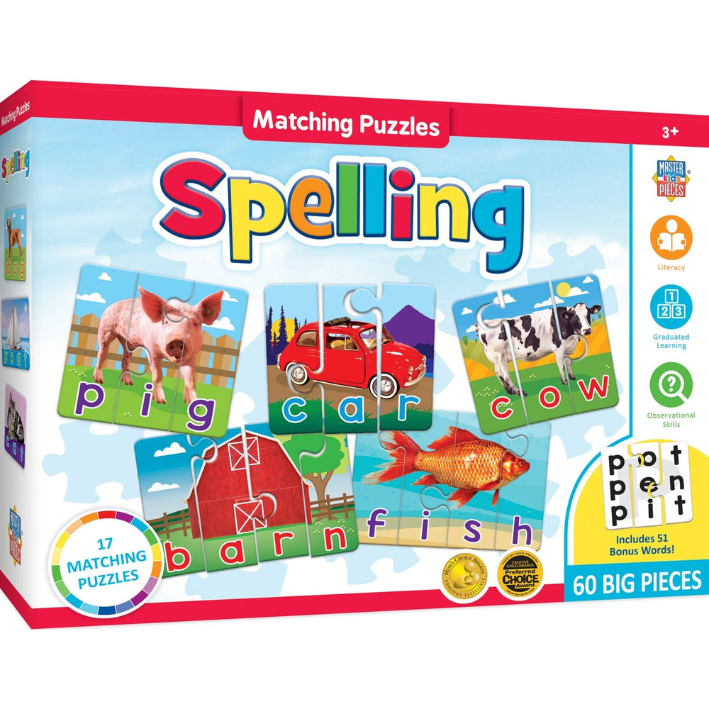 Spelling - Educational Matching Jigsaw Puzzles (ONLINE ORDER ONLY)