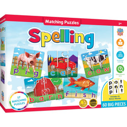 Spelling - Educational Matching Jigsaw Puzzles (ONLINE ORDER ONLY)