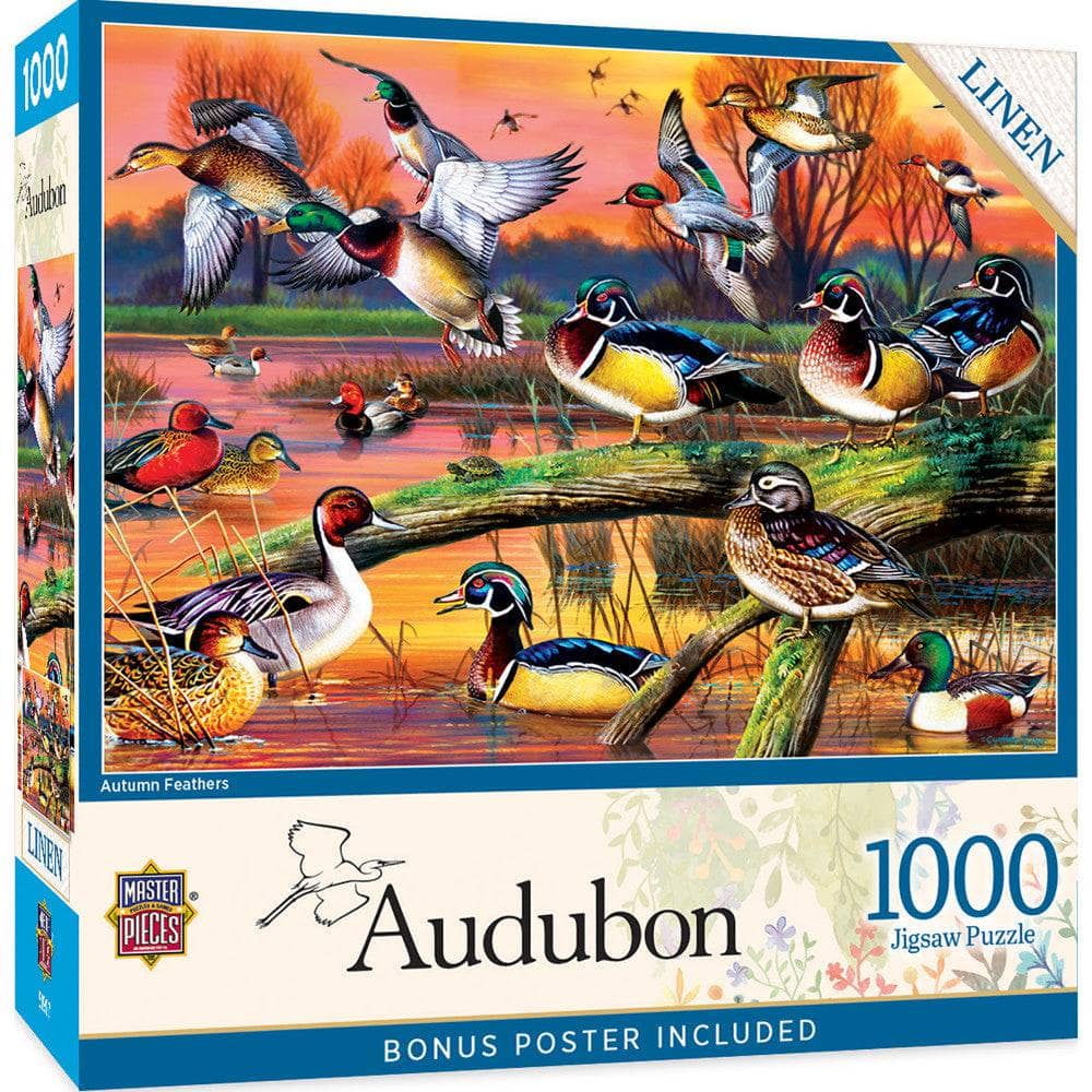 Audubon - Autumn Feathers 1000 Piece Jigsaw Puzzle (ONLINE ORDER ONLY)