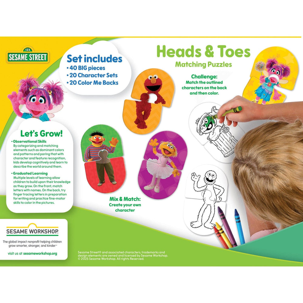 Sesame Street - Heads & Toes Matching Jigsaw Puzzles (ONLINE ORDER ONLY)