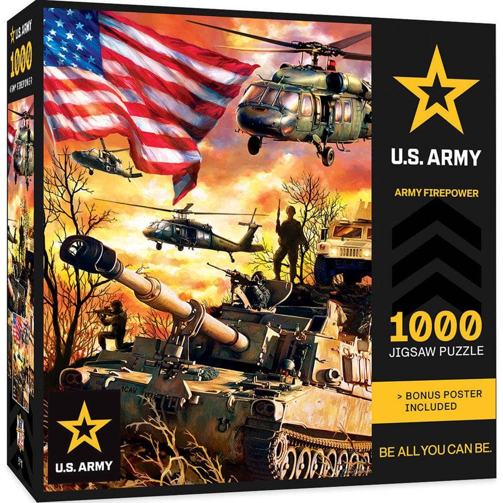 U.S. Army - Army Firepower 1000 Piece Jigsaw Puzzle (ONLINE ORDER ONLY)