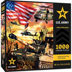 U.S. Army - Army Firepower 1000 Piece Jigsaw Puzzle (ONLINE ORDER ONLY)