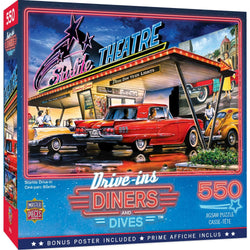 Drive-Ins, Diners & Dives - Starlite Drive-In 550 Piece Jigsaw Puzzle (ONLINE ORDER ONLY)