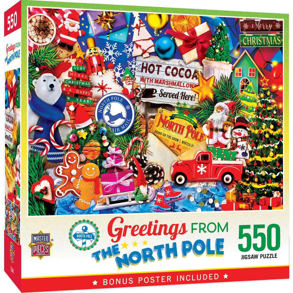 Greetings From The North Pole - 550 Piece Jigsaw Puzzle (ONLINE ORDER ONLY)