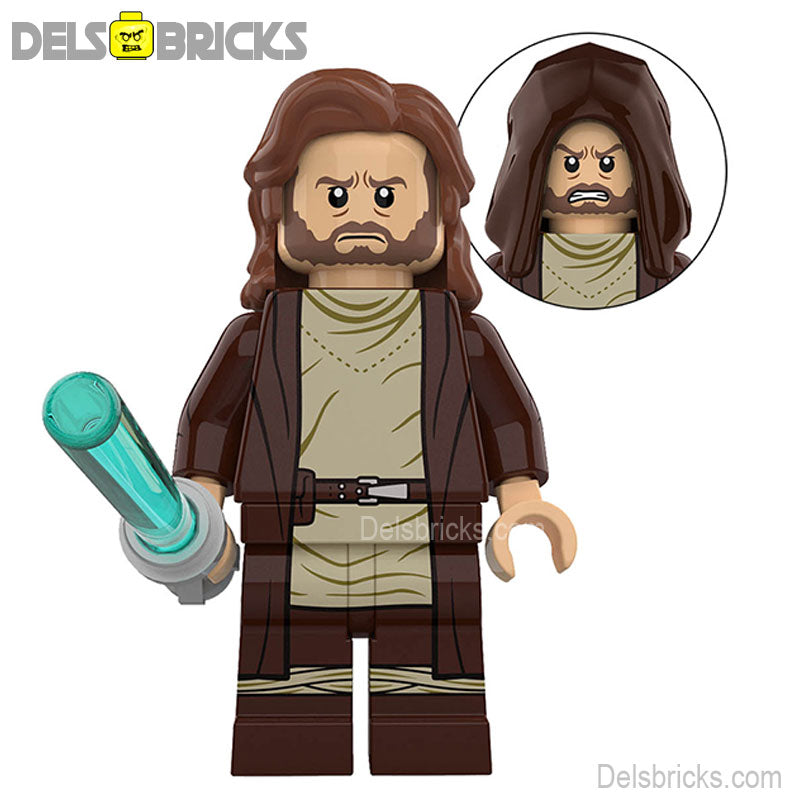 Obi Wan Kenobi with long hair Lego Star Wars Minifigures custom Toys (ONLINE ORDER ONLY)