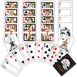 Texas Longhorns Neon-Styled Playing Cards - 54 Card Deck (ONLINE ORDER ONLY)