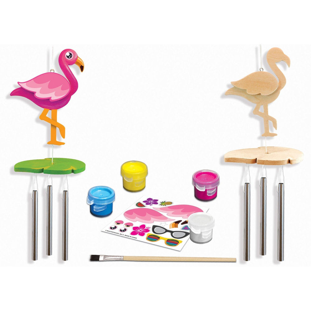 Flamingo Wind Chime Wood Craft & Paint Kit (ONLINE ORDER ONLY)