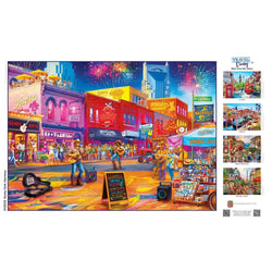 Travel Diary - Honky-Tonk Harmony 500 Piece Jigsaw Puzzle (ONLINE ORDER ONLY)