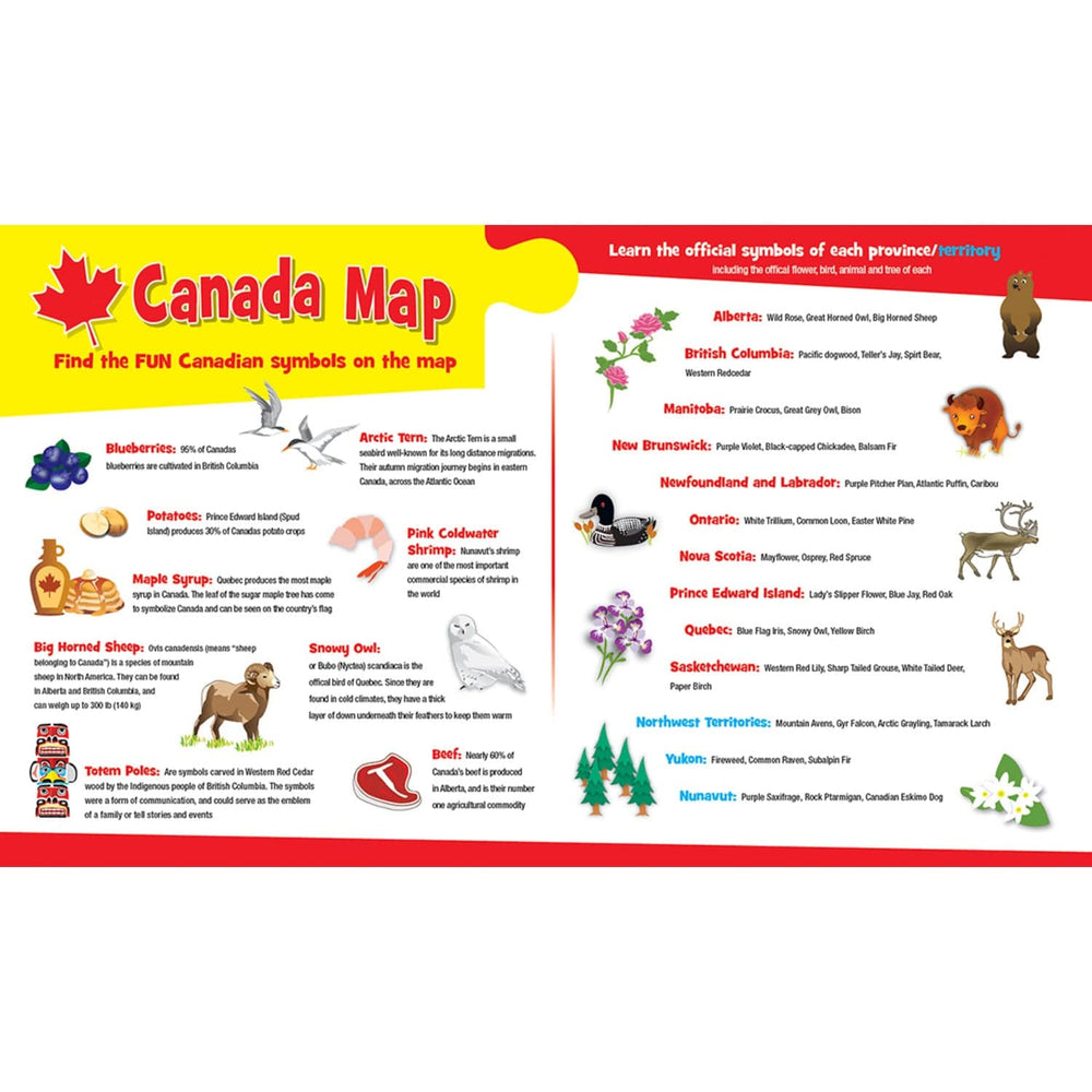 Explorers - Canada Map 60 Piece Jigsaw Puzzle (ONLINE ORDER ONLY)