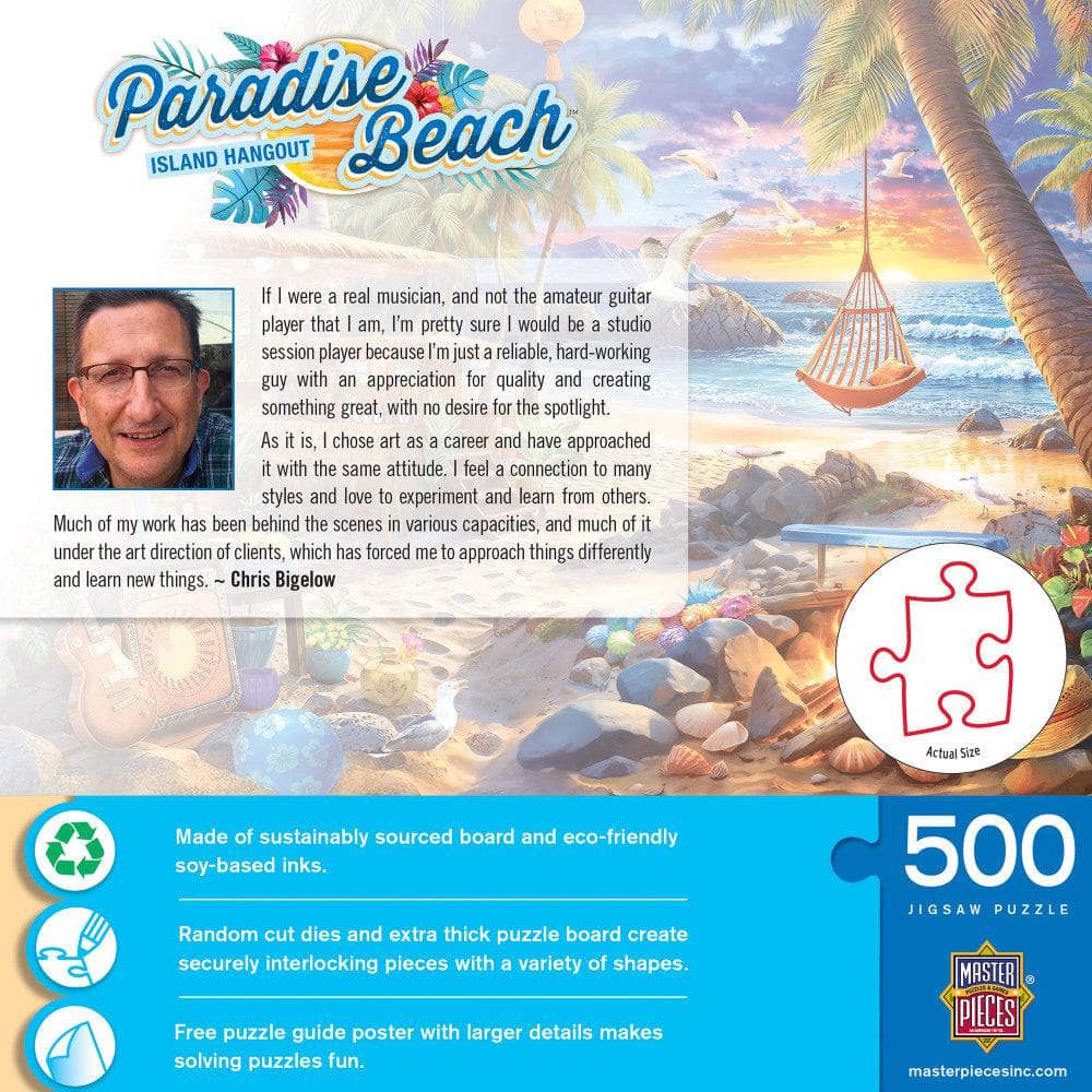Paradise Beach - Island Hangout 500 Piece Jigsaw Puzzle (ONLINE ORDER ONLY)