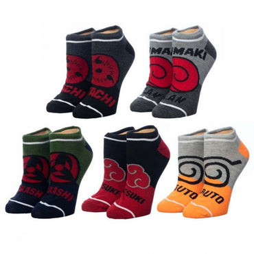 Naruto Colorblock 5 Pair Ankle Socks (ONLINE ORDER ONLY)
