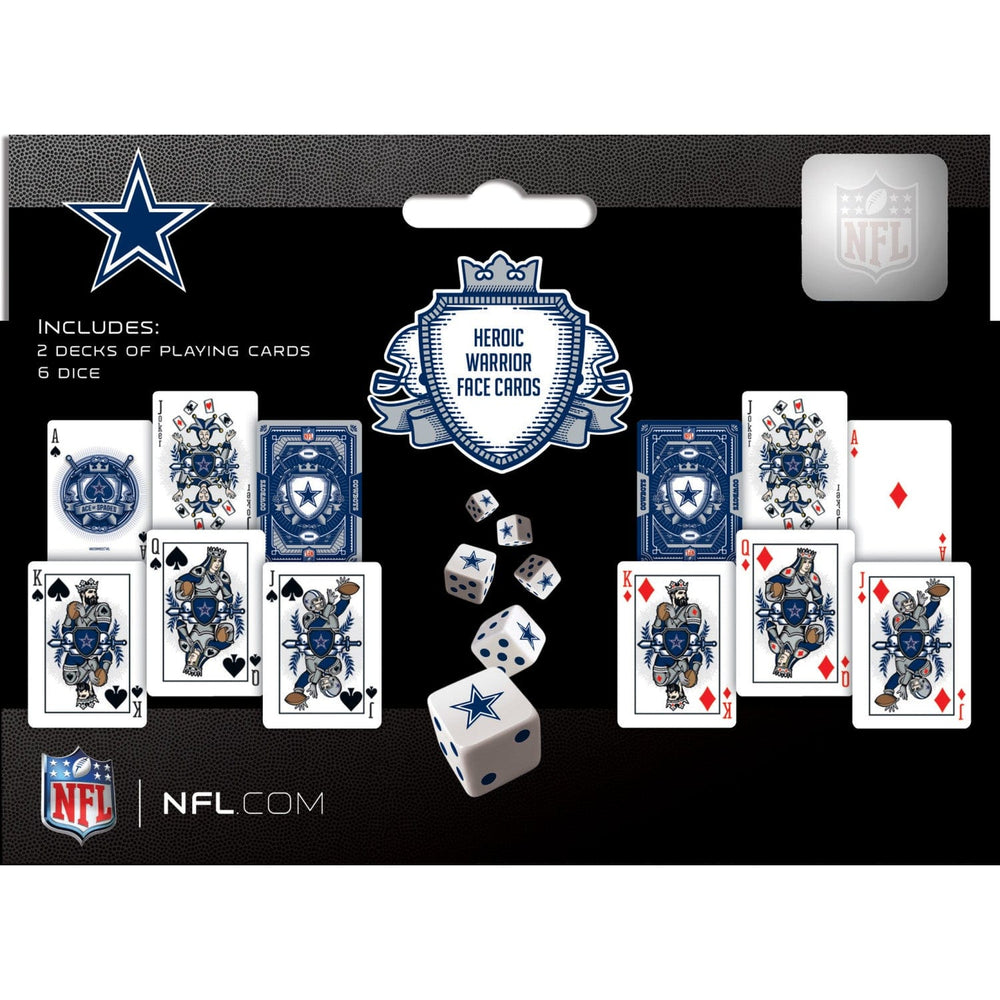 Dallas Cowboys - 2-Pack Playing Cards & Dice Set (ONLINE ORDER ONLY)