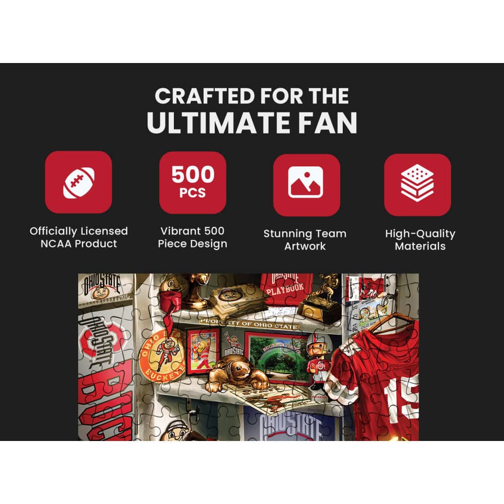 Ohio State Buckeyes - Locker Room 500 Piece Jigsaw Puzzle