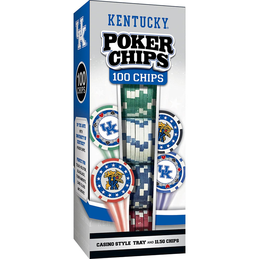 Kentucky Wildcats 100 Piece Poker Chips (ONLINE ORDER ONLY)