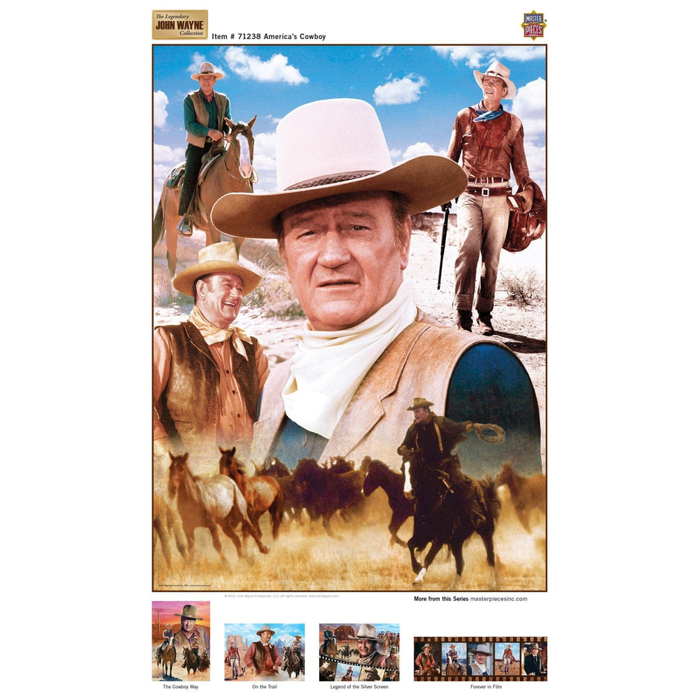 John Wayne Collection - America's Cowboy 1000 Piece Jigsaw Puzzle (ONLINE ORDER ONLY)