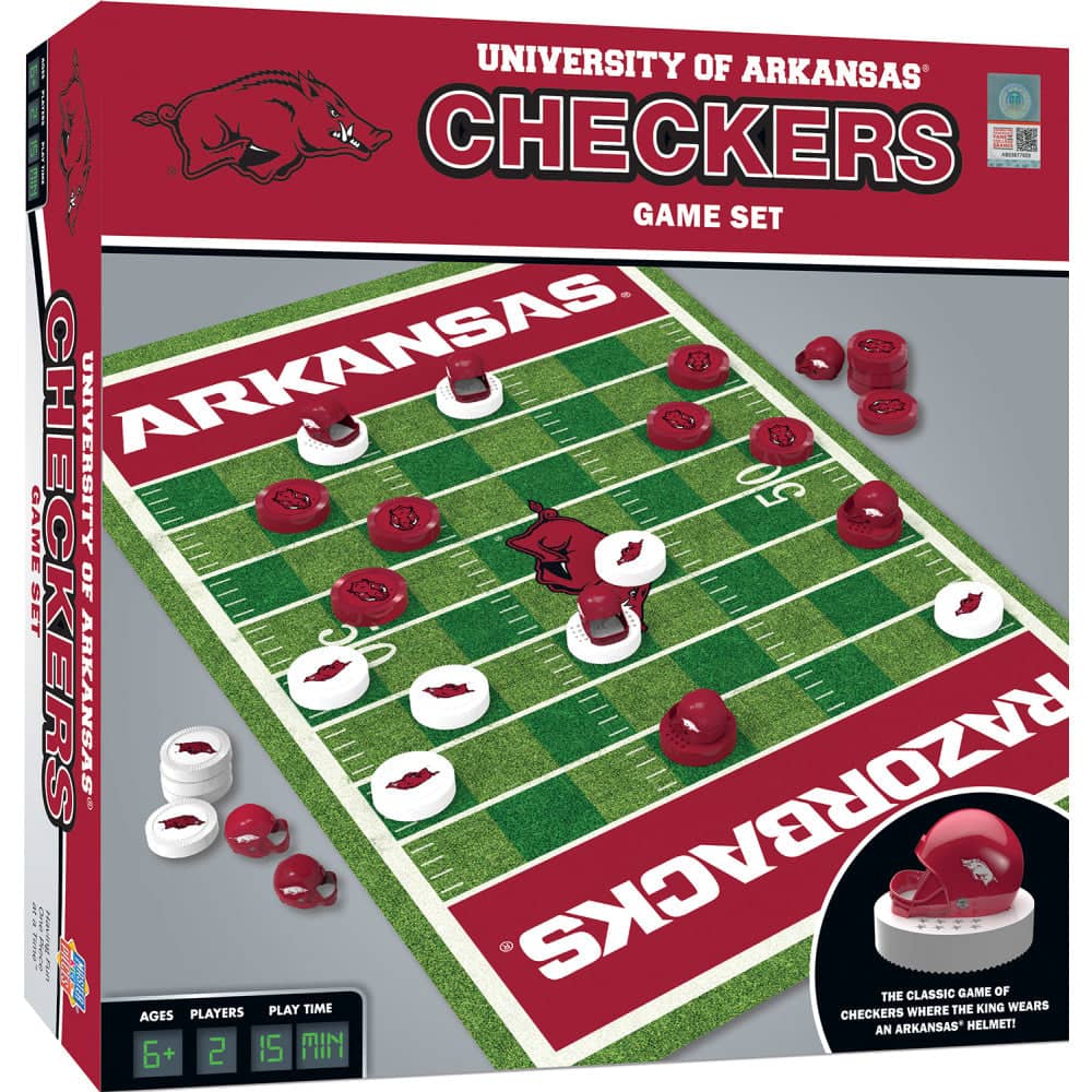 Arkansas Razorbacks Checkers Board Game