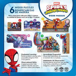 Disney - Spidey & Friends 6-Pack Wood Shaped Puzzles (ONLINE ORDER ONLY)
