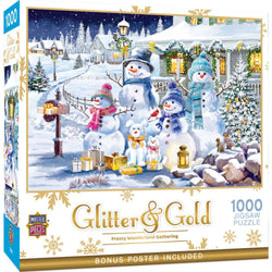 Glitter & Gold - Frosty Wonderland Gathering 1000 Piece Jigsaw Puzzle